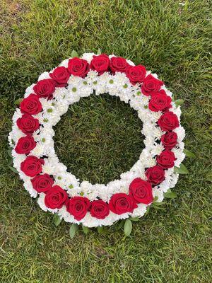 Funeral Wreath Any Colors Available