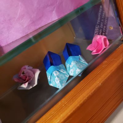 In house origami display