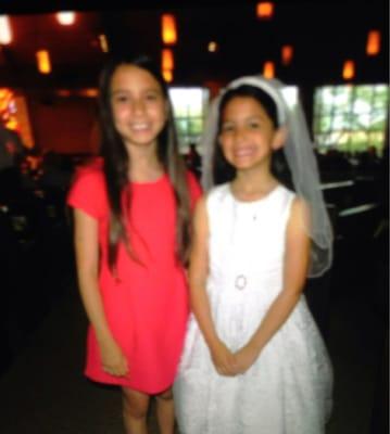 Fantastic 1st communion service :)   Yep...a lil blurry