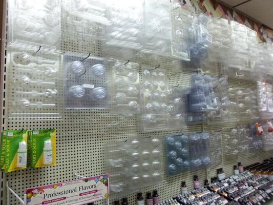 Walls full of molds for every holiday, season or occasion.