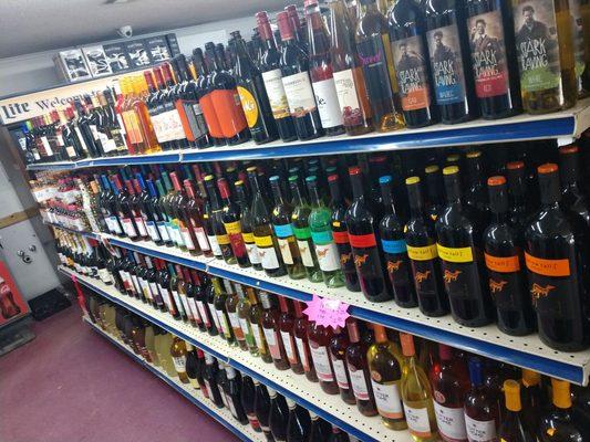 Great selection of wine.