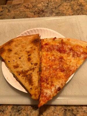 Chicken Fajita (left), Cheese (right)