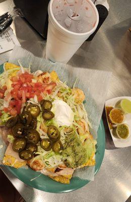 Shrimp nachos