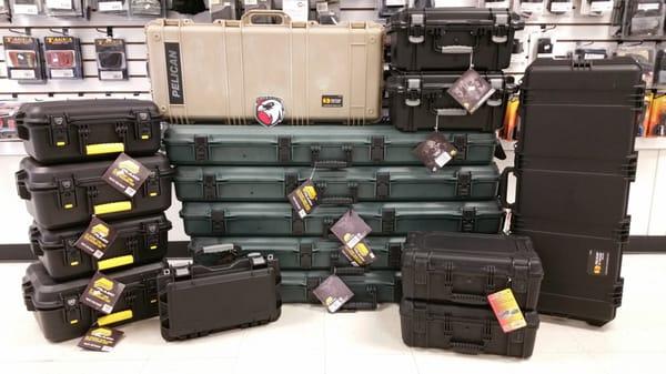 We have ALL kinds of storage caes for large and small firearms.