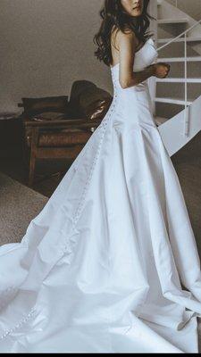 Wedding dress after alteration