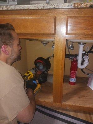 Just fixed this customer's kitchen sink..works great now!