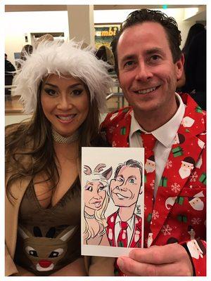 Digital Caricature - December 3, 2016 - Walt Disney family museum - San Francisco - 6 to 10 guests per hour digitally.