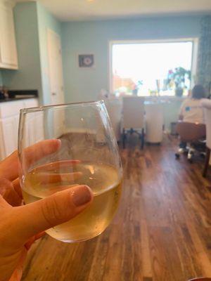 Wine While Getting pampered!? Yes, Please!