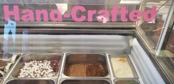 Miranda's hand crafted flavors are definitely a hit with customers. Sell out fast. Come get delicious scoops before they are gone.