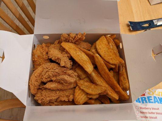 Chicken tenders and fries