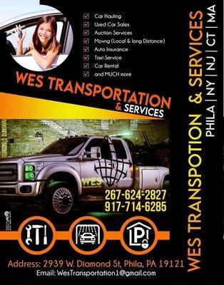 Offering services by Wes transportation llc