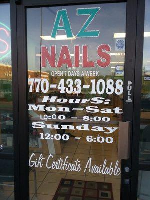 Thank You to My Clients Visit AZ Nails and Support The Past Time!