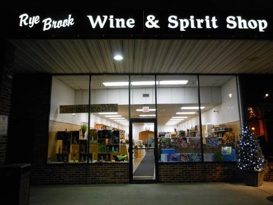 Our wine shop positively glows at night!  We're open until 9pm, Monday-Saturday and 6pm on Sundays.