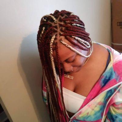 Knotless braids waist lenght