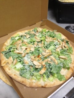 Chicken Caesar Salad Pizza (served cold)