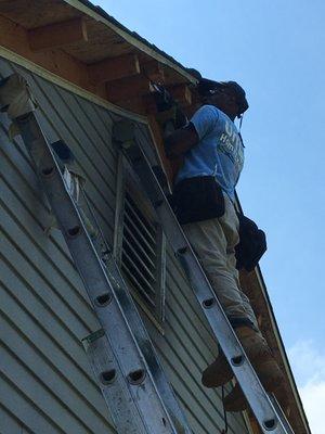 Extra Soffit Work in Progress