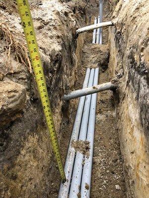 Underground electrical installation