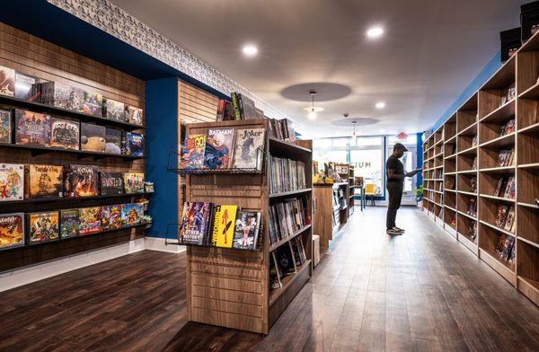 Novels, graphic novels, games and comics.