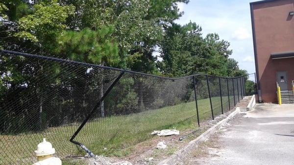 Damaged fencing