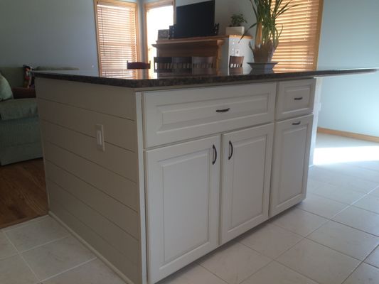 Custom made kitchen island