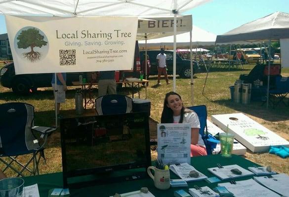 Our booth at the Lake Norman Bags & Brews Fest May 2014!