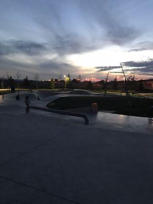 Only half of the skate park!