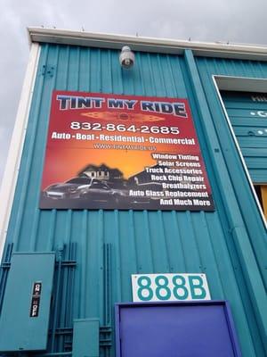 Tint My Ride Sign