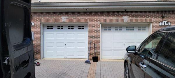 The door on the left was installed by AB garage doors.