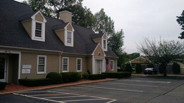 Entrance to Dr.Buxton's is in the center of the building (seen here on left) - easy to find and easy to get back on the road!