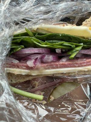 My ST GEORGE sandwich today I'm quite sure they ran out of roast beef not the usual robust sandwich more onions then meat today.