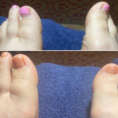 Lavender pedicure by Phalla