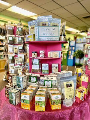 A large selection of herbal and caffeinated loose leaf tea, bulk tea, and tea blends for memory, stress ease and sleep support.