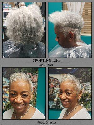 #Charmaine&Co
#Makeover
#Relaxer
#ShortPixie
#PlatniumGoddess