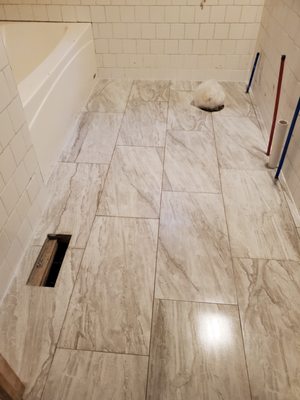 ceramic flooring installation