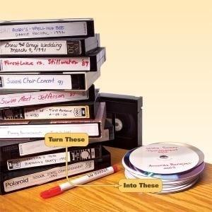 Specializing in transferring 8mm reels, VHS tapes, VHS-c, 8mm and MiniDV to DVDs.