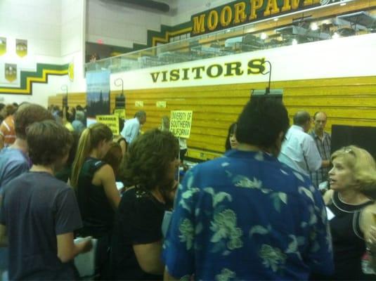 College fair USC table