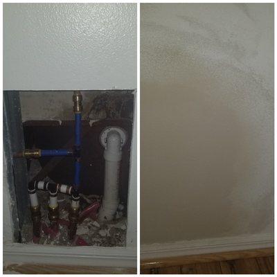 Wall drywall repair