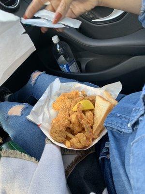 Fried catfish and shrimp basket