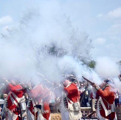 British v Colonials at the Tea Party