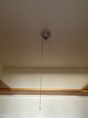 Replaced a closet light