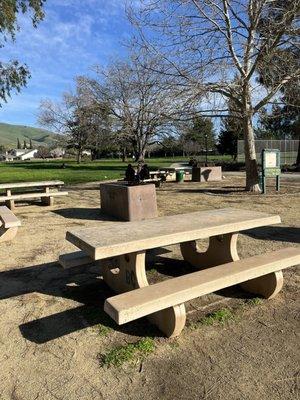 Picnic tables