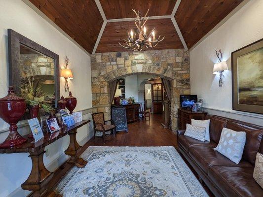 Inside the clubhouse. View upon entry from main entrance.