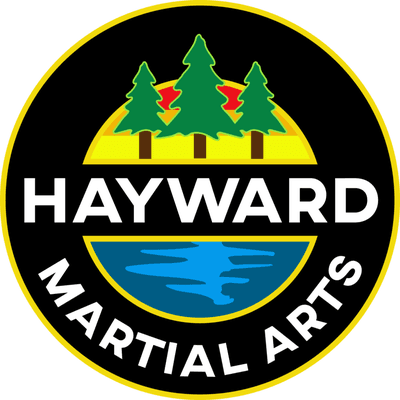 Hayward Martial Arts Logo. Represents all the different colors of belts. White, Yellow, Green, Blue, Brown, Red/Black, Black