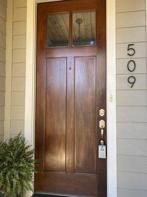 Front door refinishing