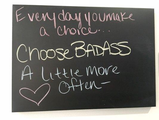 Quote of the day at Anytime Fitness