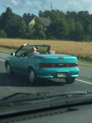 Never thought I would see a convertible Geo