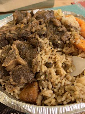 Oxtail dinner plate