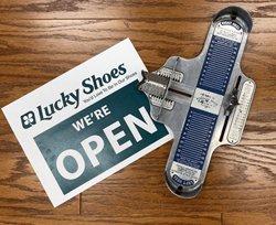 Curbside - In-Store - By Appointment are all shopping options with Lucky Shoes