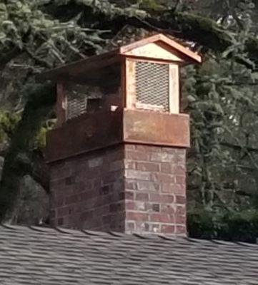 Copper chimney cap