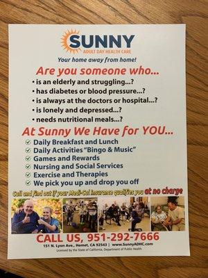 Sunny Adult Day Health Care